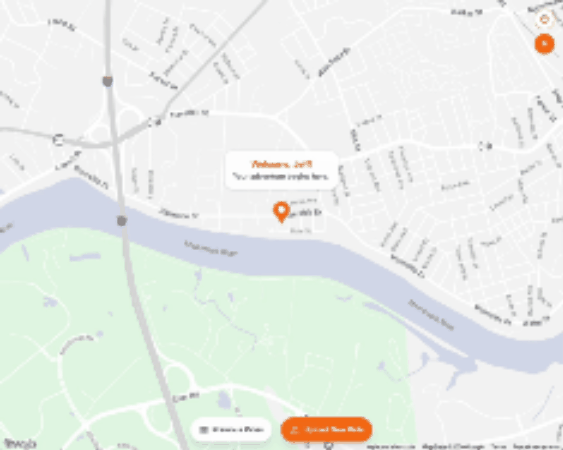 RideLine with Upload Your Ride and a loaded multi-stop route on the map